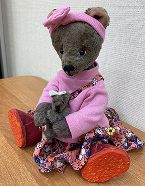 Кукла медведь лоскутное шитье